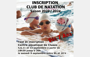 Inscriptions club 2023 2024