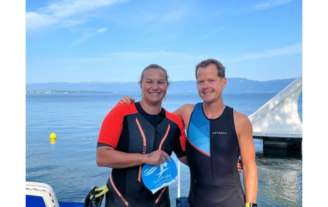 Deux Clusiens dans les eaux de Lac Leman