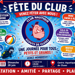 🎉🏊‍♀️ FÊTE DU CLUB – Dimanche 28 juin 🏊‍♂️🎉